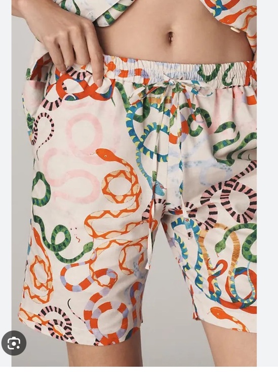 Rachel Antonoff Pants - NEW Anthropologie Rachel Antonoff x Timmy Linen Blend Snake Shorts XS